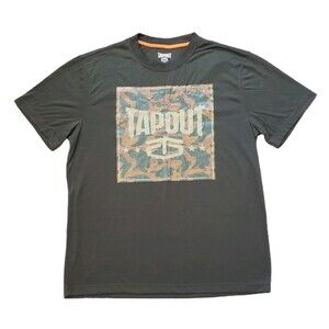 2017 Tapout Camouflage Graphic Size Medium Mens Black Athletic T-Shirt MMA